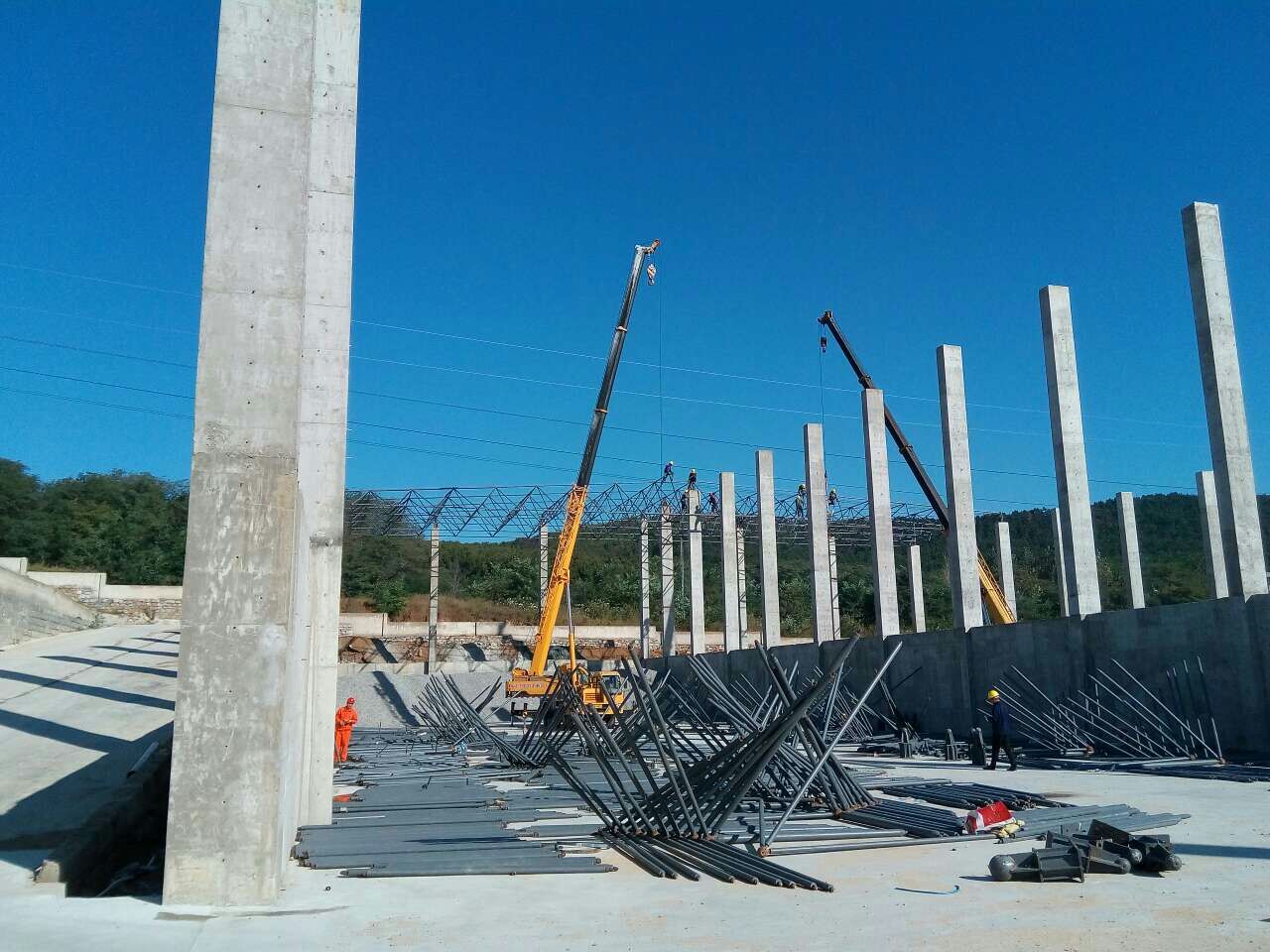 萍乡搅拌站网架